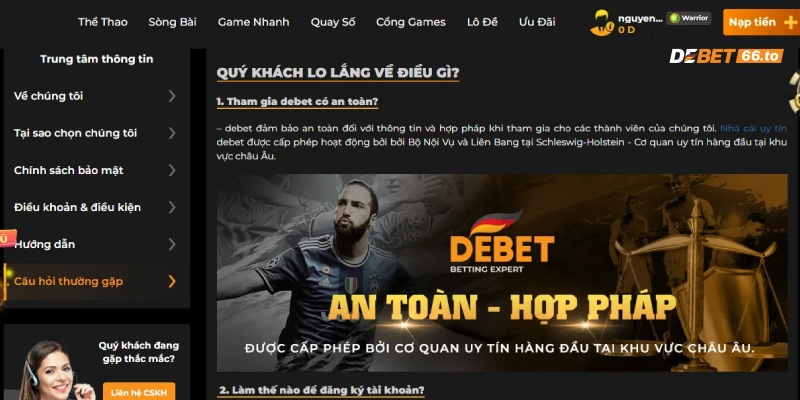 Debet68 khẳng định sự minh bạch, uy tín