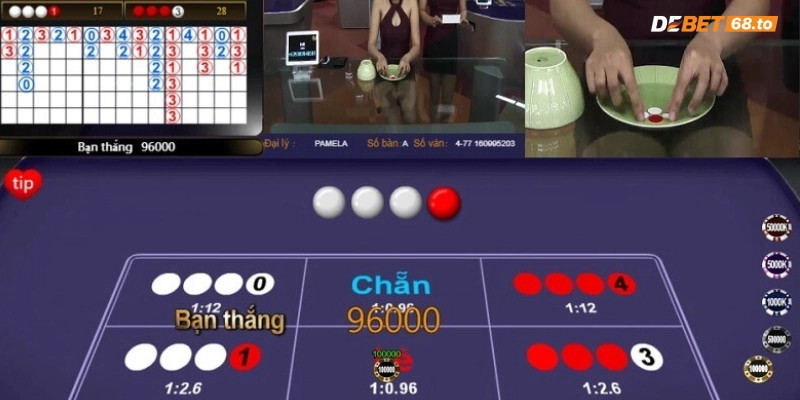 Nuôi tụ “Chẵn”/“Lẻ” khi chơi game xóc đĩa đổi thưởng Debet