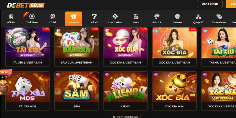 Game Bài Debet - cổng game đổi thưởng được yêu thích nhất