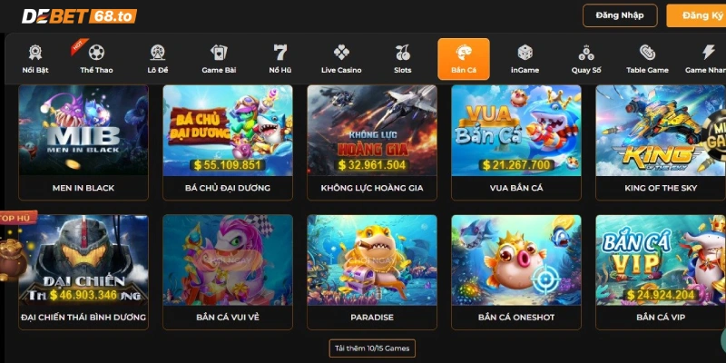 Bắn Cá Debet - cổng game đổi thưởng mới nhất tại nhà cái